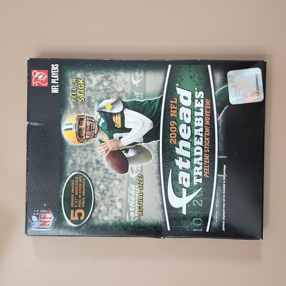 NIB 2009 NFL Fathead Tradeables - 5 Unique Images 5" X 7" Moveable Peel-N-Stick - Picture 2 of 9